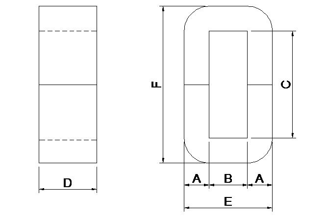 Núcleo amorfo de C para o inversor solar AC-800B 0